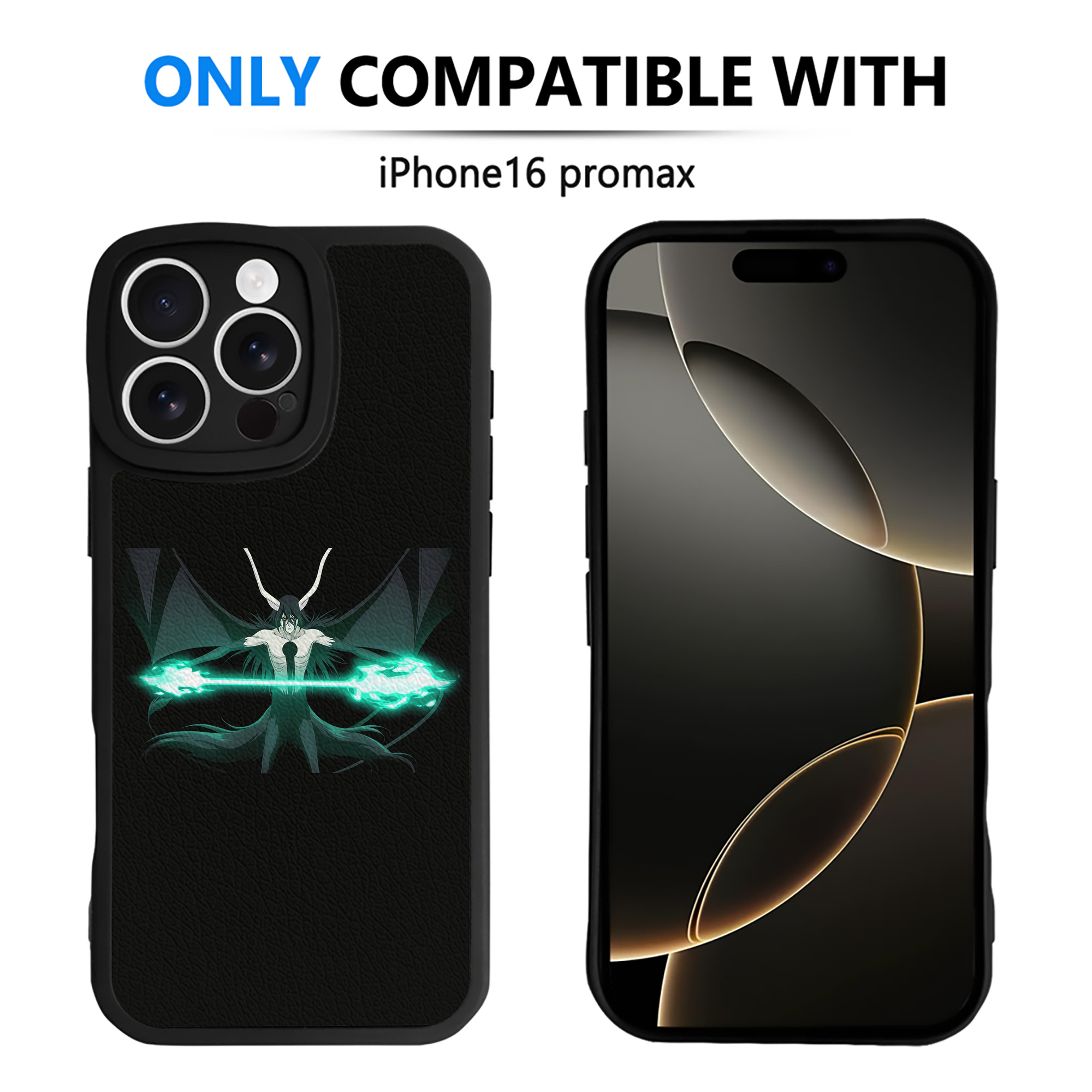 （画像用） ブリーチ ウルキオラ·シファー BLEACH Ulquiorra cifer 【iPhone 16シリーズ対応】シリコンスマホケース（レザー調） 材質：シリコン